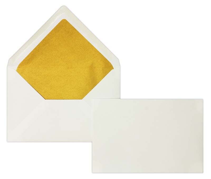 enveloppes blanc 120 x 180 mm | 135 g/m² velin | sans fenêtre | fermeture gommée | rabat pointu | 100 pièces