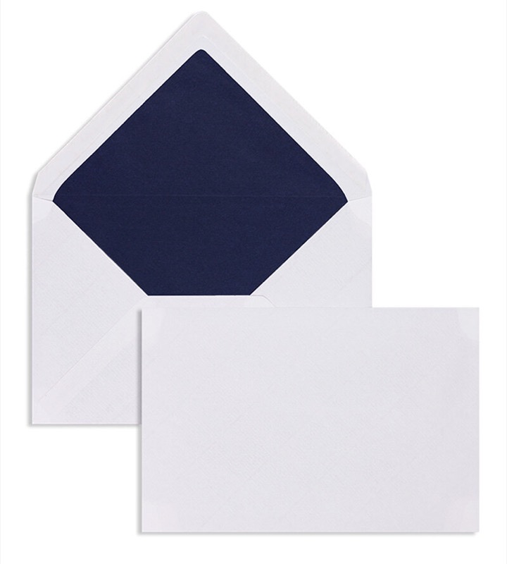 enveloppes blanc (blanc naturel) 120 x 180 mm | 100 g/m² côtelé | sans fenêtre | fermeture gommée | rabat pointu | 100 pièces