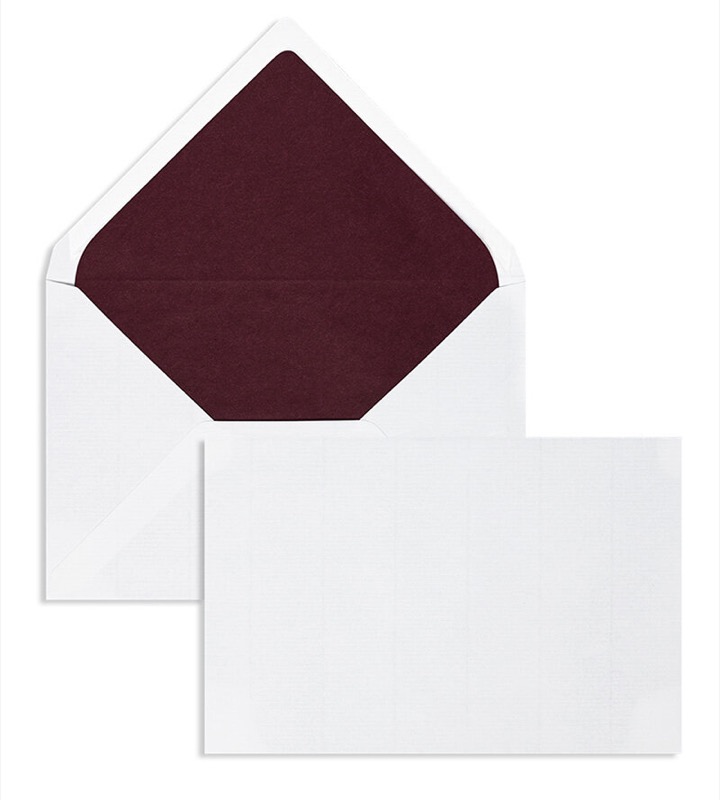 enveloppes blanc (blanc naturel) 120 x 180 mm | 100 g/m² côtelé | sans fenêtre | fermeture gommée | rabat pointu | 100 pièces