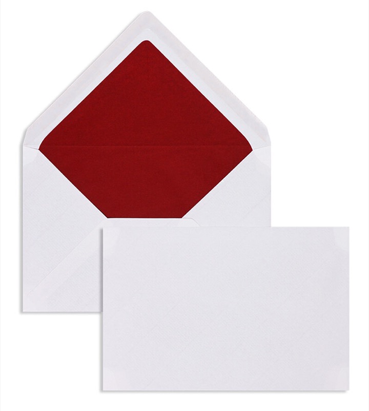 enveloppes blanc (blanc naturel) 120 x 180 mm | 100 g/m² côtelé | sans fenêtre | fermeture gommée | rabat pointu | 100 pièces
