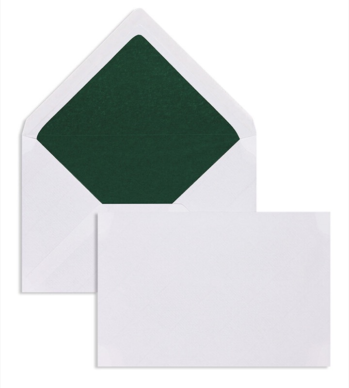 enveloppes blanc (blanc naturel) 120 x 180 mm | 100 g/m² côtelé | sans fenêtre | fermeture gommée | rabat pointu | 100 pièces