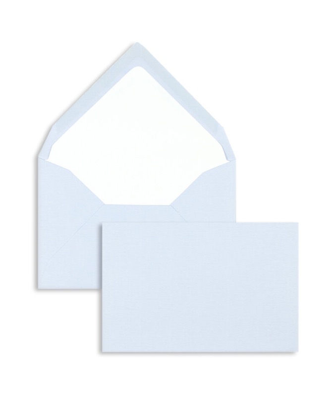 enveloppes colorées bleu 120 x 180 mm | 100 g/m² côtelé | sans fenêtre | fermeture gommée | rabat pointu | 100 pièces