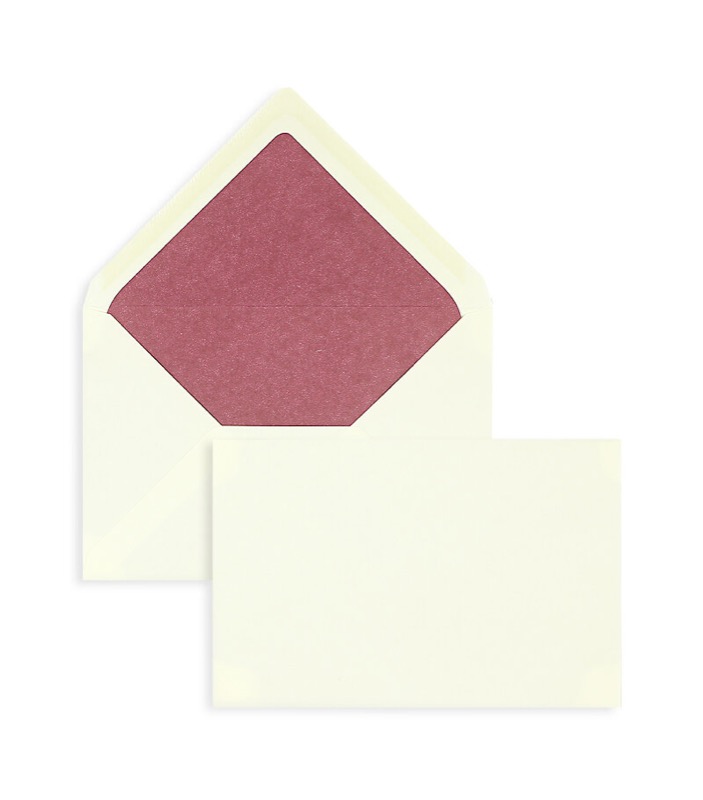 enveloppes colorées crème 120 x 180 mm | 120 g/m² velin | sans fenêtre | fermeture gommée | rabat pointu | 100 pièces