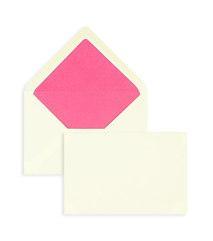 enveloppes colorées crème 120 x 180 mm | 120 g/m² velin | sans fenêtre | fermeture gommée | rabat pointu | 100 pièces