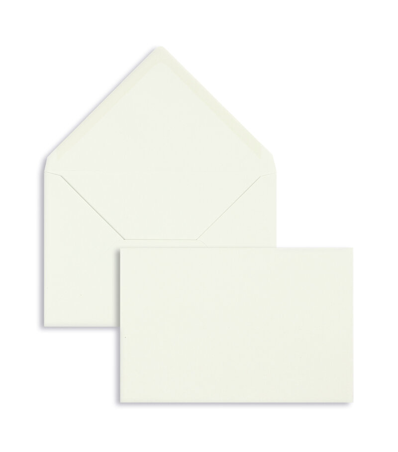 enveloppes colorées gris (gris clair) 120 x 180 mm | 120 g/m² velin | sans fenêtre | fermeture gommée | rabat pointu | 100 pièces