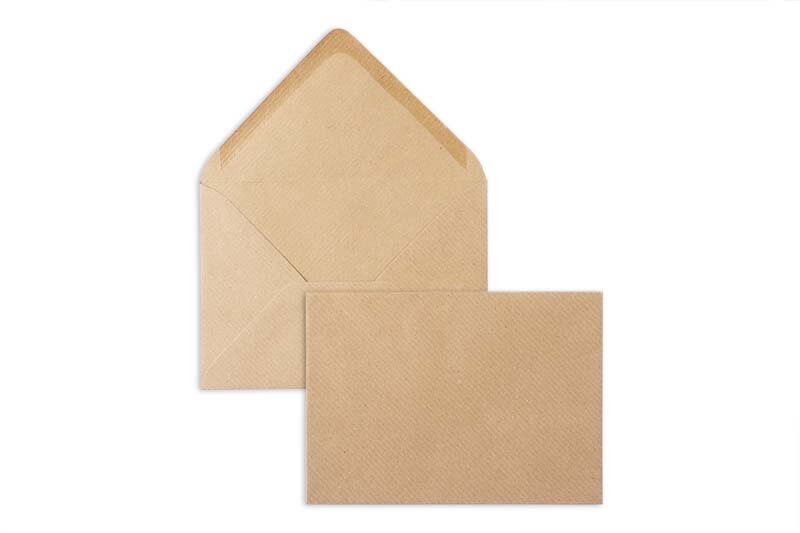 enveloppes colorées marron 120 x 180 mm | 120 g/m² kraft | sans fenêtre | fermeture gommée | rabat pointu | 100 pièces