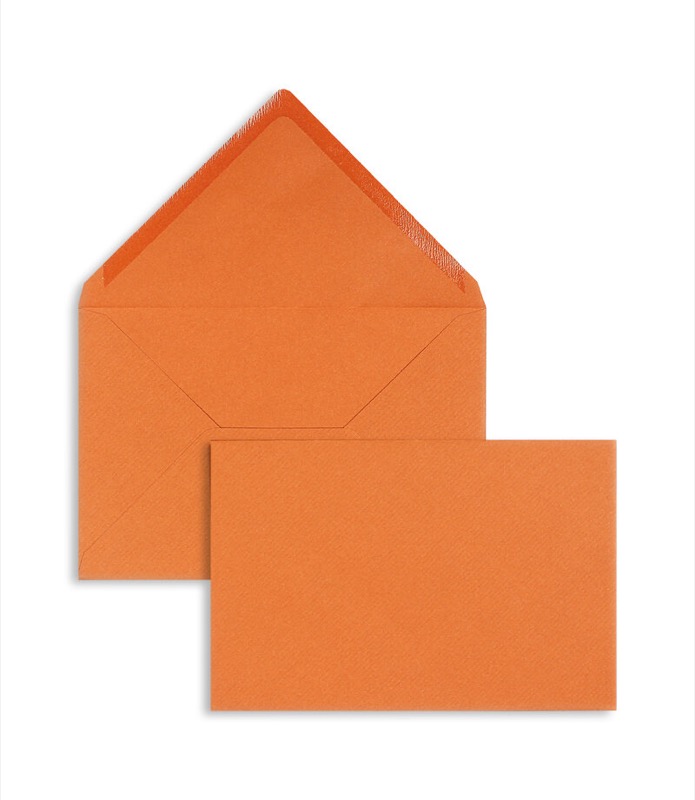 enveloppes colorées marron (terre cuite) 120 x 180 mm | 100 g/m² côtelé | sans fenêtre | fermeture gommée | rabat pointu | 100 pièces