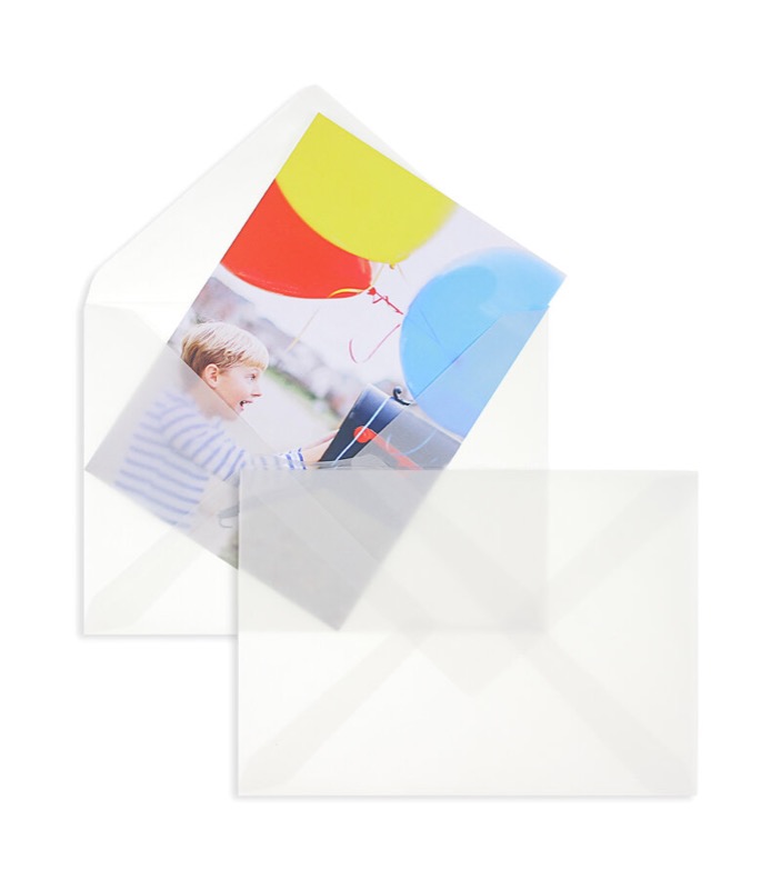 Enveloppes transparentes Blanc (Transparent blanc) 120 x 180 mm