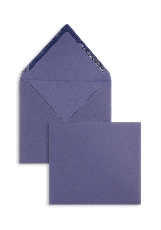 enveloppes colorées bleu (bleu foncé) 125 x 140 mm | 120 g/m² velin | sans fenêtre | fermeture gommée | rabat pointu | 100 pièces