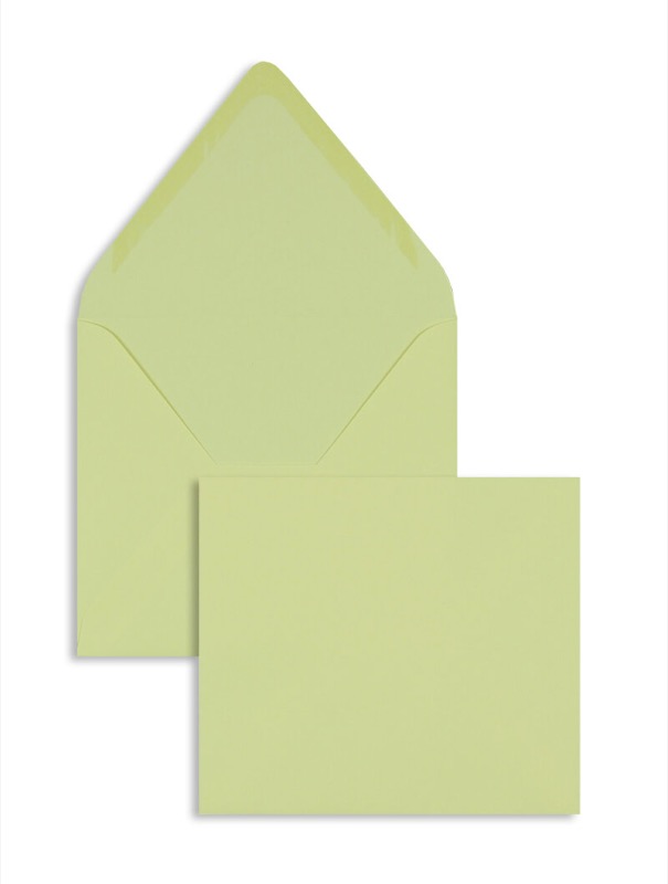 enveloppes colorées jaune (jaune sahara) 125 x 140 mm | 120 g/m² offset | sans fenêtre | fermeture gommée | rabat pointu | 100 pièces