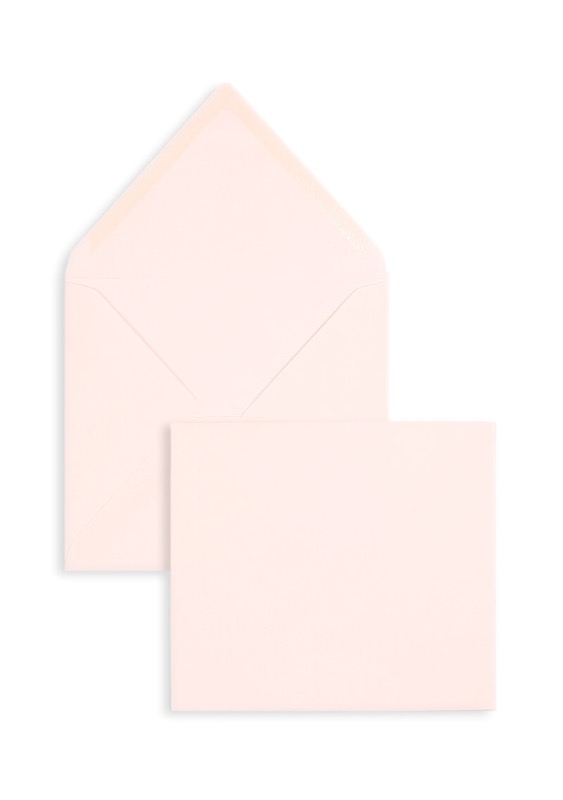 enveloppes colorées rose 125 x 140 mm | 100 g/m² côtelé | sans fenêtre | fermeture gommée | rabat pointu | 100 pièces