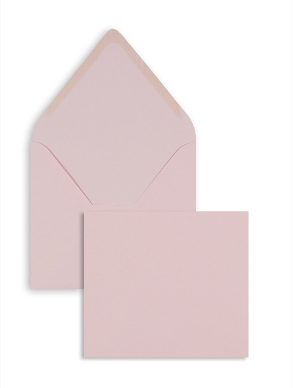 enveloppes colorées rose (rose tendre) 125 x 140 mm | 120 g/m² offset | sans fenêtre | fermeture gommée | rabat pointu | 100 pièces