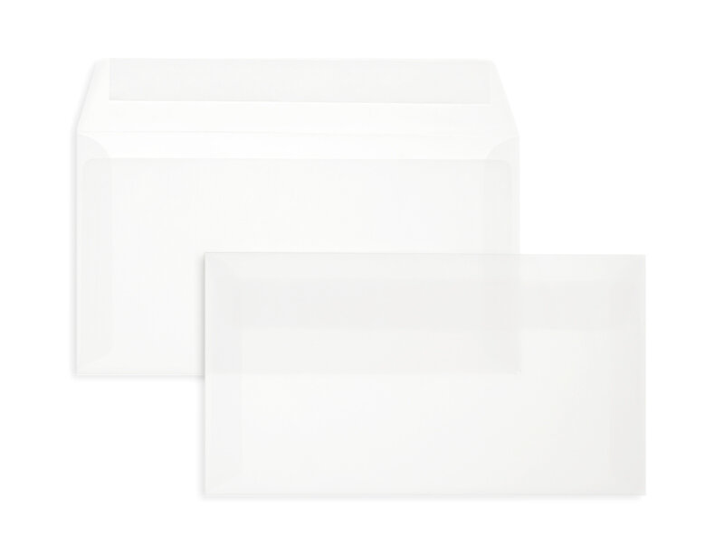 Enveloppes transparentes Blanc (Transparent blanc) 125 x 235 mm