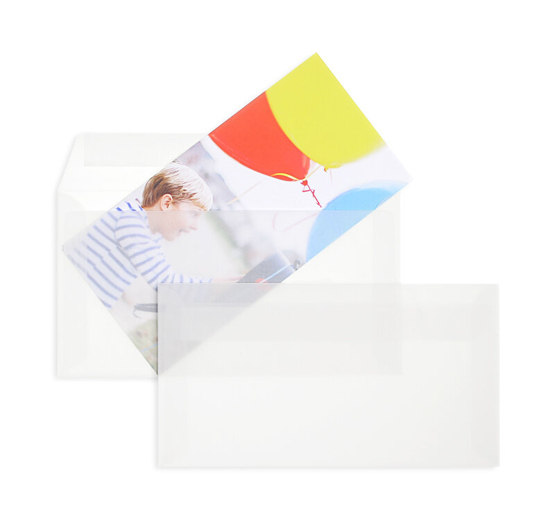 Enveloppes transparentes Blanc (Transparent blanc) 125 x 235 mm
