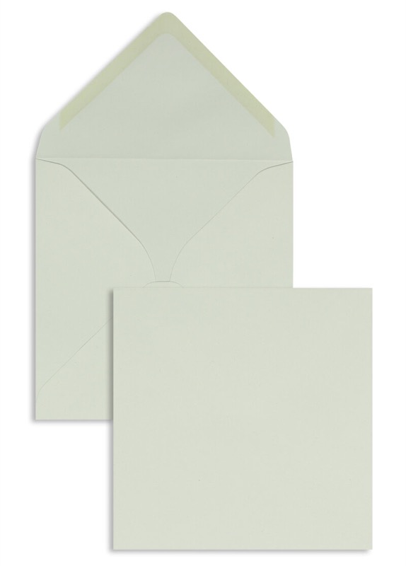 enveloppes blanc 130 x 130 mm | 95 g/m² recycling | sans fenêtre | fermeture gommée | rabat pointu | 100 pièces