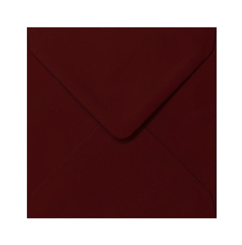Enveloppes Rouge (Rouge bordeaux) 130 x 130 mm