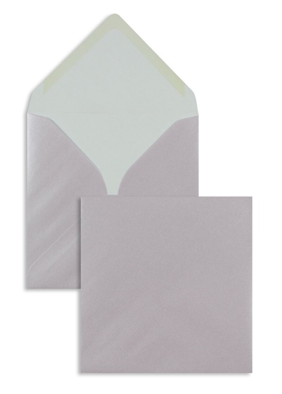 enveloppes colorées violet (violet clair) 130 x 130 mm | 100 g/m² brillant | sans fenêtre | fermeture gommée | rabat pointu | 100 pièces