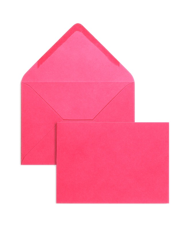 enveloppes colorées rose 130 x 180 mm | 120 g/qm offset | sans fenêtre | fermeture gommée | rabat pointu | 100 pièces