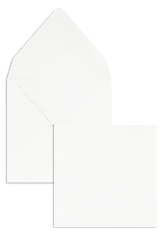 Enveloppes Blanc (Blanc naturel) 140 x 140 mm