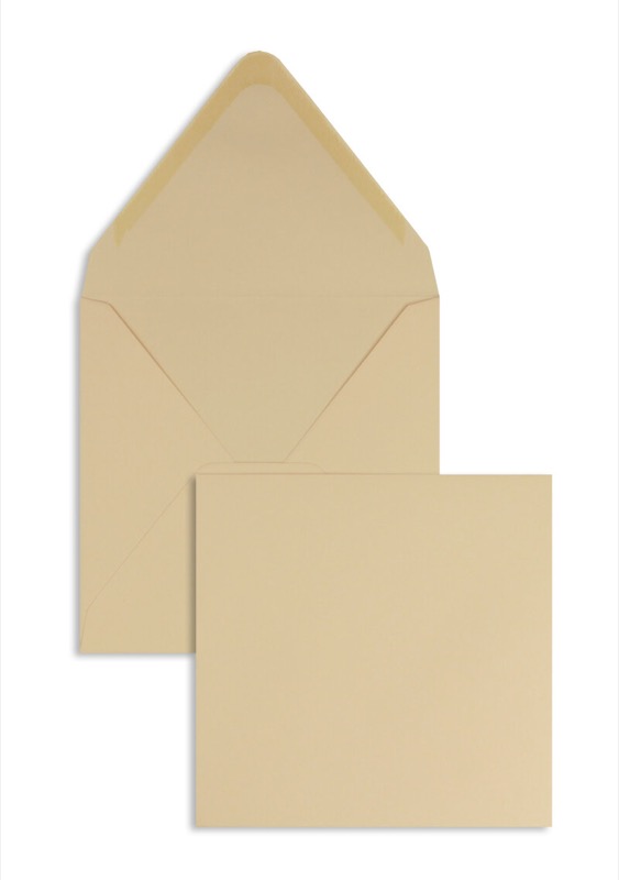 enveloppes colorées orange (corail) 140 x 140 mm | 120 g/m² offset | sans fenêtre | fermeture gommée | rabat pointu | 100 pièces