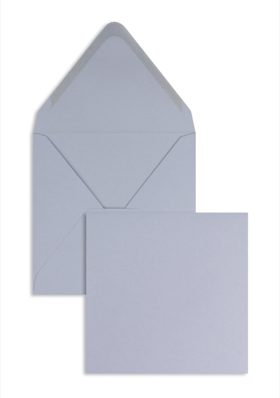enveloppes colorées violet (lavande) 140 x 140 mm | 120 g/m² offset | sans fenêtre | fermeture gommée | rabat pointu | 100 pièces