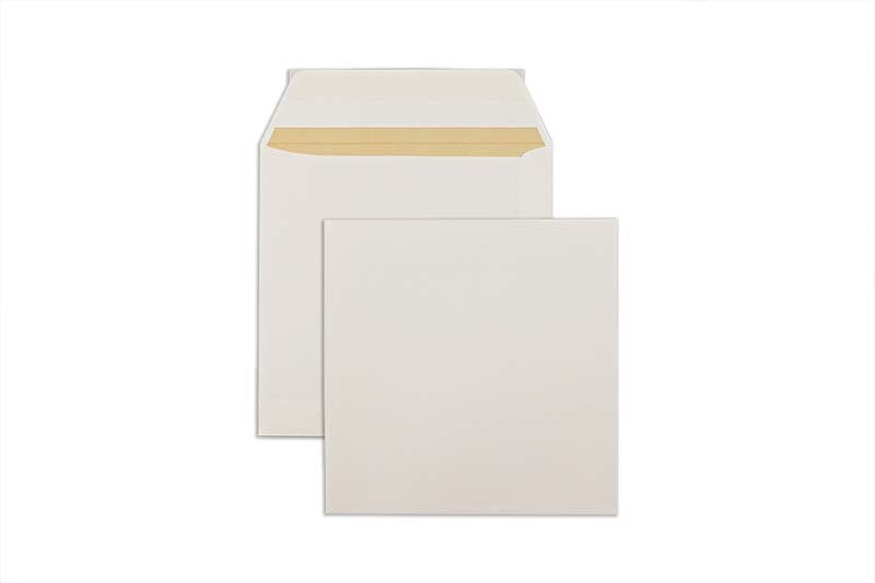 enveloppes colorées crème 155 x 155 mm | 120 g/m² biotop 3 | sans fenêtre | fermeture adhésive | rabat droit | 100 pièces
