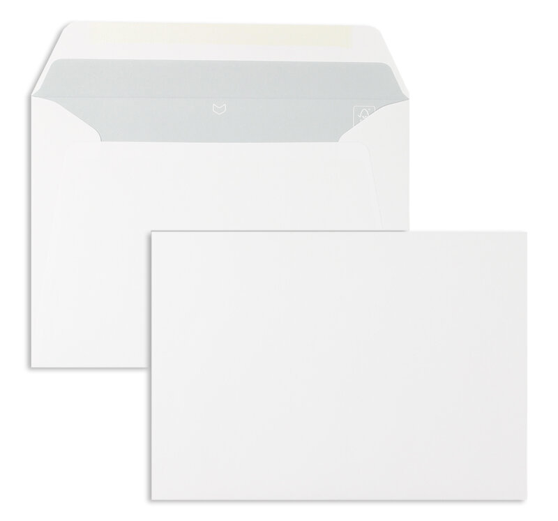 enveloppe de mise sous pli blanc 156 x 220 mm (din c5) | 110 g/m² offset | sans fenêtre | fermeture gommée | rabat droit | 500 pièces