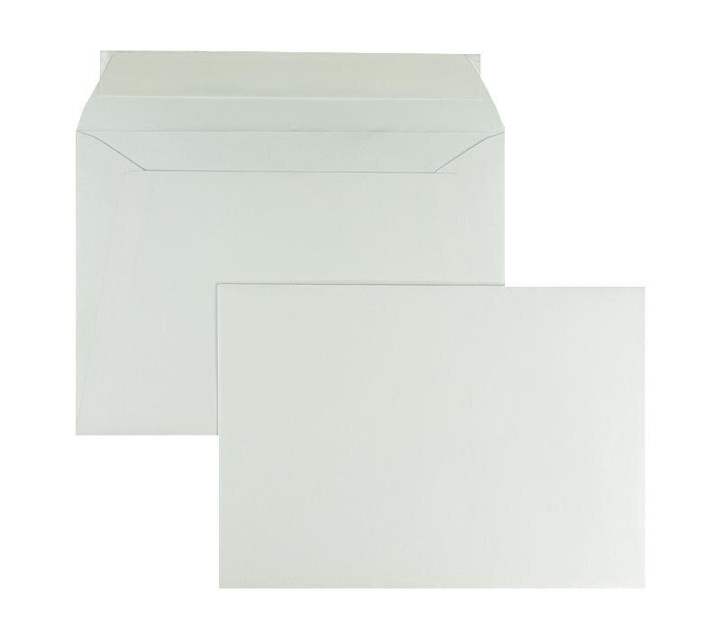 enveloppes blanc (blanc extra brillant) 156 x 220 mm (din c5) | 120 g/m² brillant | sans fenêtre | fermeture adhésive | rabat droit | 100 pièces