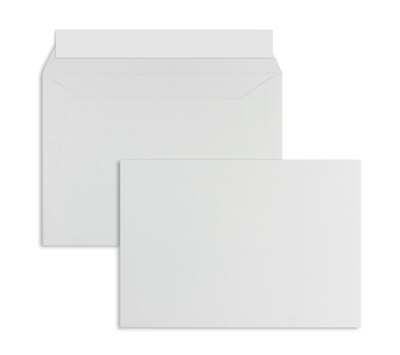 enveloppes colorées gris (flanelle) 156 x 220 mm (din c5) | 120 g/m² offset | sans fenêtre | fermeture adhésive | rabat droit | 100 pièces