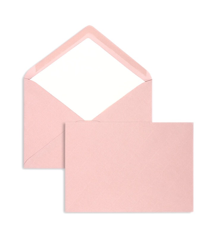 enveloppes colorées rose (vieux rose) 157 x 225 mm (din c5) | 100 g/qm côtelé (paperado) | sans fenêtre | fermeture gommée | rabat pointu | 100 pièces