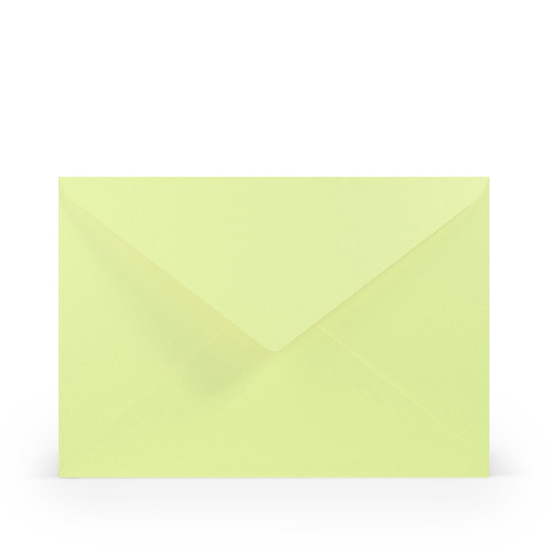 enveloppes colorées vert (pistache) 157 x 225 mm (din c5) | 100 g/qm côtelé (paperado) | sans fenêtre | fermeture gommée | rabat pointu | 100 pièces