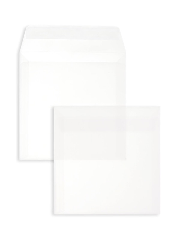 Enveloppes transparentes Blanc (Transparent blanc) 160 x 160 mm
