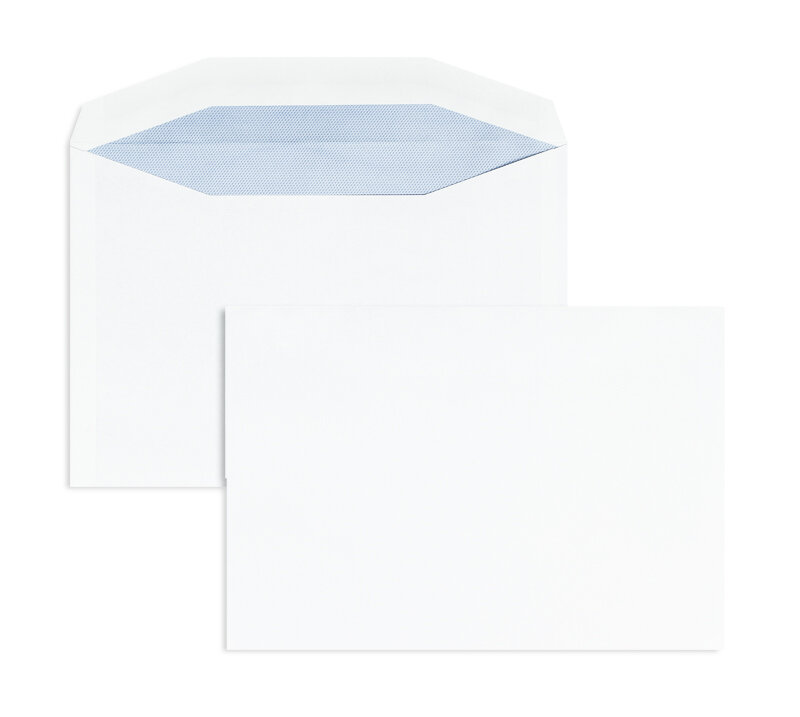 enveloppe de mise sous pli blanc 162 x 235 mm (din c5) | 90 g/m² offset | sans fenêtre | fermeture gommée | rabat trapézoïdal | 500 pièces
