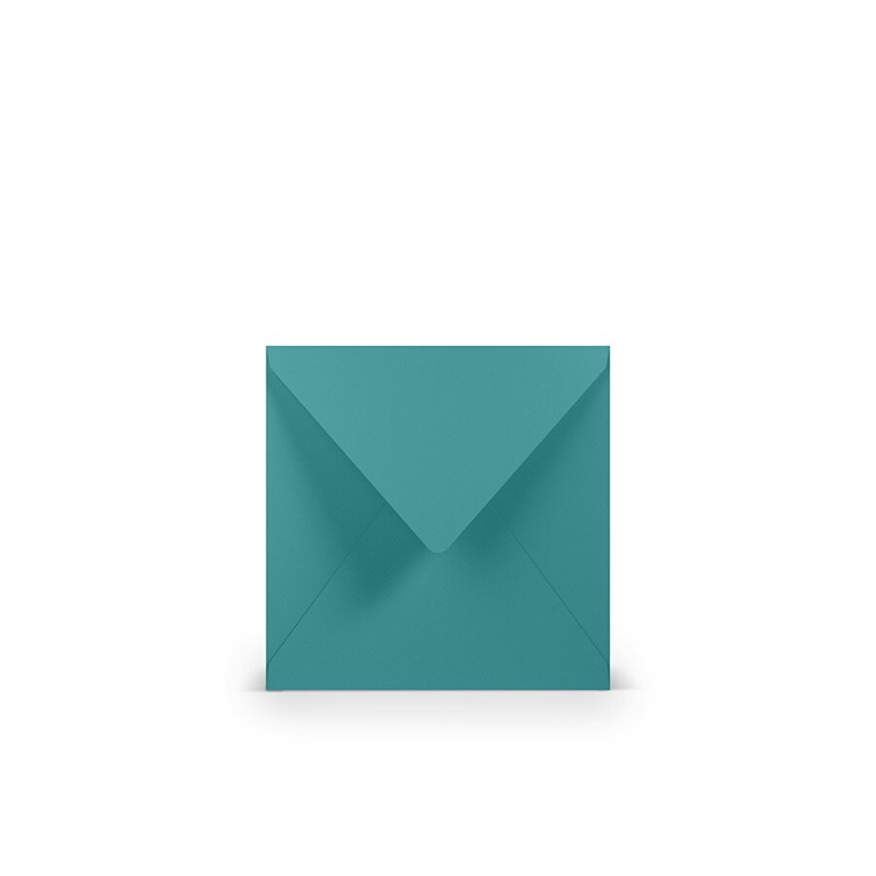 enveloppes colorées bleu (ocean) 164 x 164 mm | 100 g/qm côtelé (paperado) | sans fenêtre | fermeture gommée | rabat pointu | 100 pièces