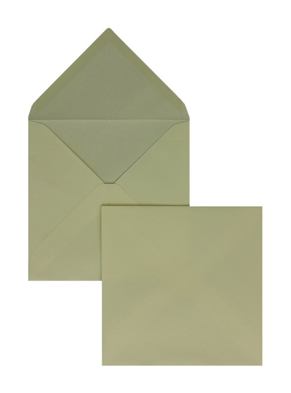 enveloppes colorées crème 165 x 165 mm | 120 g/m² velin | sans fenêtre | fermeture gommée | rabat pointu | 100 pièces