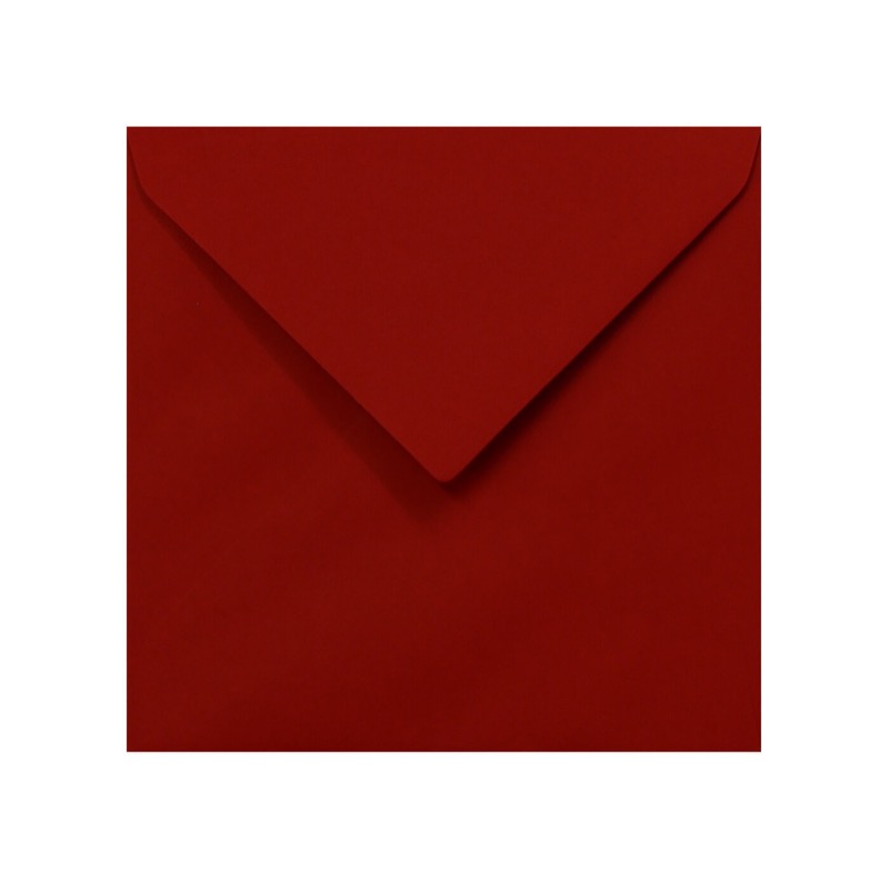 Enveloppes Rouge (Rouge cinabre) 165 x 165 mm