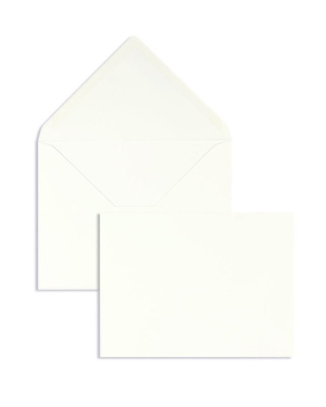 enveloppes blanc 165 x 215 mm (din c5) | 135 g/m² velin | sans fenêtre | fermeture gommée | rabat pointu | 100 pièces