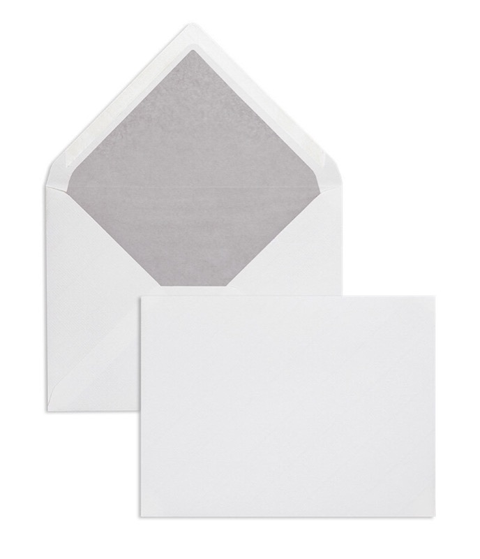 enveloppes blanc (blanc naturel) 165 x 215 mm (din c5) | 120 g/m² côtelé | sans fenêtre | fermeture gommée | rabat pointu | 100 pièces