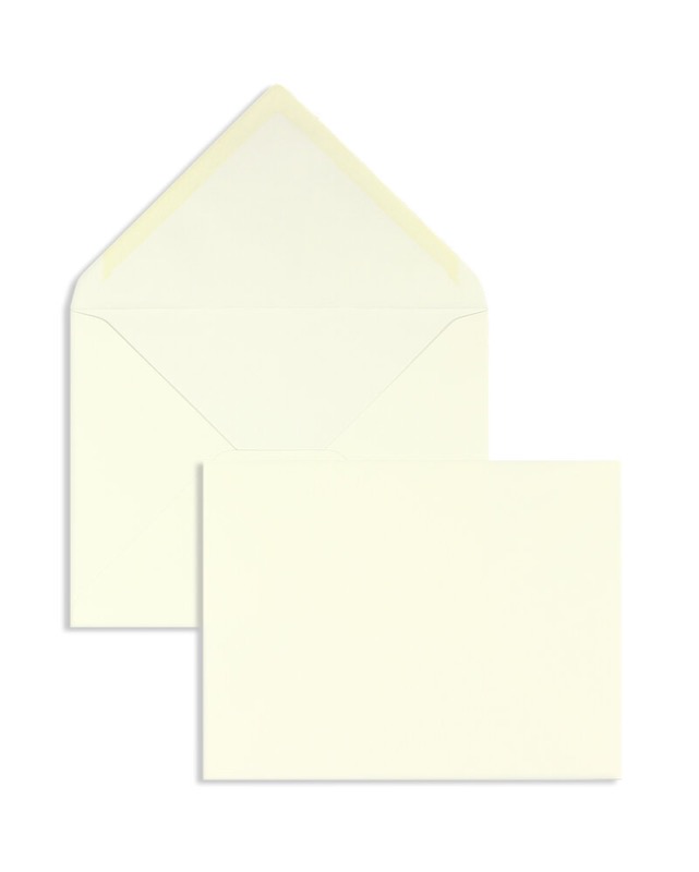 enveloppes blanc (blanc naturel) 165 x 215 mm (din c5) | 120 g/m² coton | sans fenêtre | fermeture gommée | rabat pointu | 100 pièces