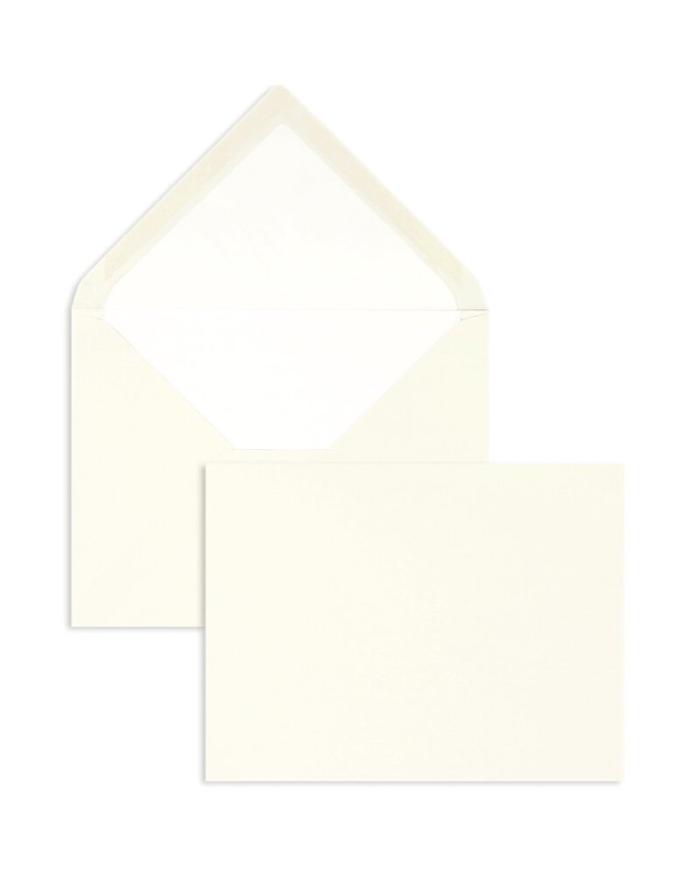 enveloppes blanc (blanc naturel) 165 x 215 mm (din c5) | 120 g/m² coton | sans fenêtre | fermeture gommée | rabat pointu | 100 pièces