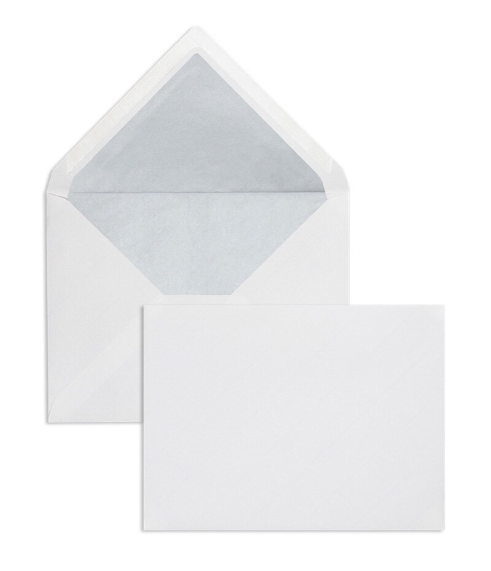 enveloppes blanc (blanc naturel) 165 x 215 mm (din c5) | 135 g/m² côtelé | sans fenêtre | fermeture gommée | rabat pointu | 100 pièces