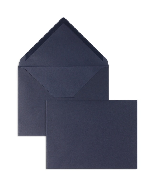 enveloppes colorées bleu (bleu foncé) 165 x 215 mm (din c5) | 120 g/m² velin | sans fenêtre | fermeture gommée | rabat pointu | 100 pièces