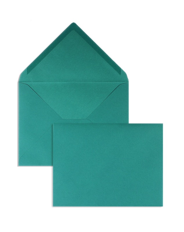 enveloppes colorées bleu (petrol) 165 x 215 mm (din c5) | 120 g/m² velin | sans fenêtre | fermeture gommée | rabat pointu | 100 pièces
