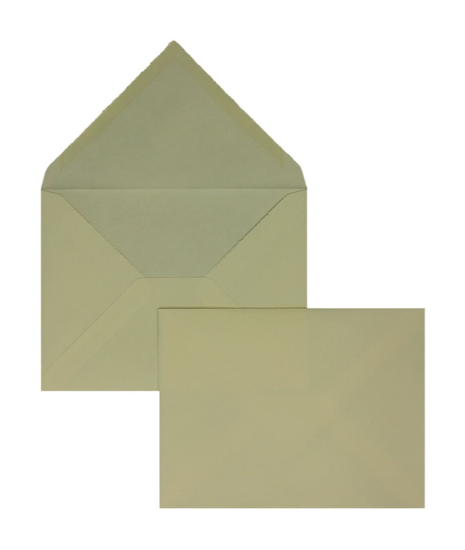 enveloppes colorées crème 165 x 215 mm (din c5) | 120 g/m² bord frangeux | sans fenêtre | fermeture gommée | rabat pointu | 100 pièces