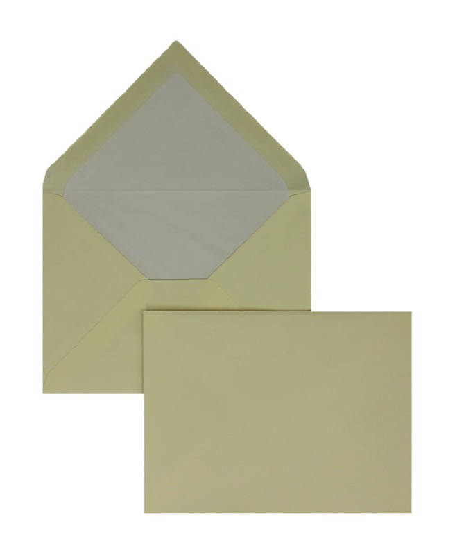 enveloppes colorées crème 165 x 215 mm (din c5) | 120 g/m² bord frangeux | sans fenêtre | fermeture gommée | rabat pointu | 100 pièces