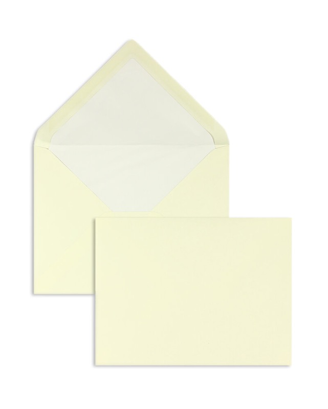 enveloppes colorées crème (blanc crème) 165 x 215 mm (din c5) | 120 g/m² velin | sans fenêtre | fermeture gommée | rabat pointu | 100 pièces