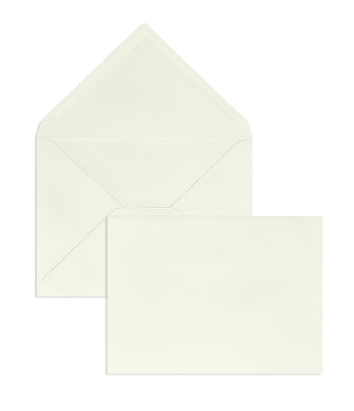 enveloppes colorées crème (crème côtelé) 165 x 215 mm (din c5) | 135 g/m² bord frangeux | sans fenêtre | fermeture gommée | rabat pointu | 100 pièces
