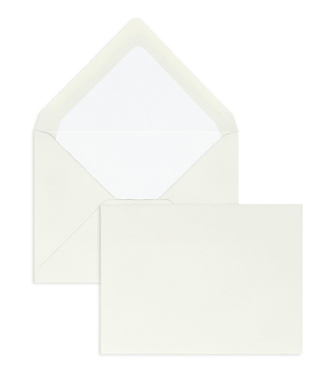 enveloppes colorées crème (crème côtelé) 165 x 215 mm (din c5) | 135 g/m² bord frangeux | sans fenêtre | fermeture gommée | rabat pointu | 100 pièces
