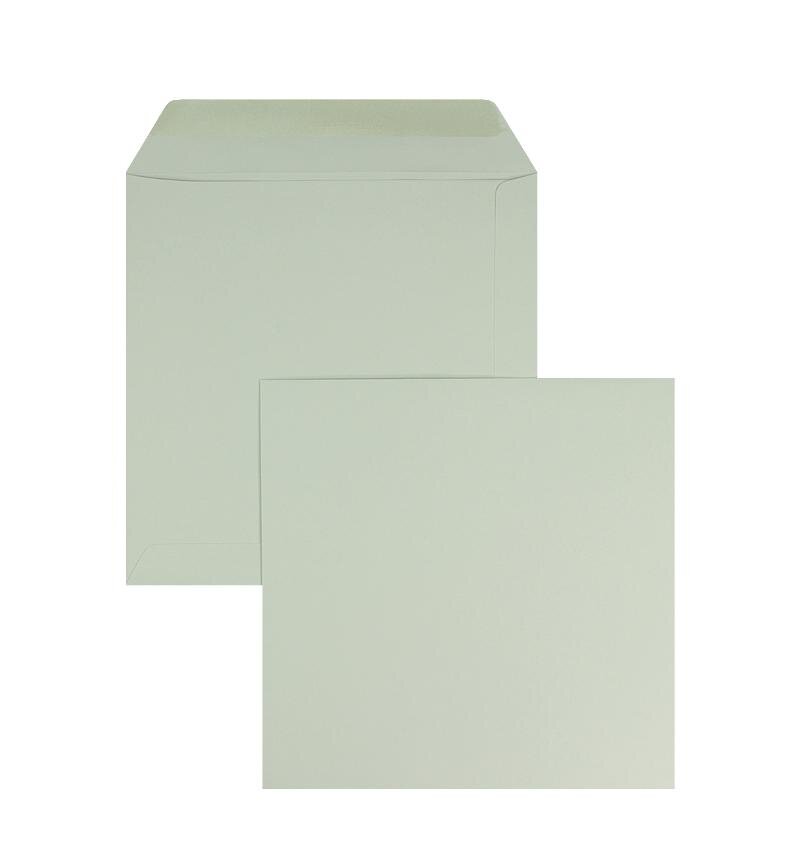 enveloppes colorées gris (gris dauphin) 190 x 190 mm | 120 g/m² offset | sans fenêtre | fermeture gommée | rabat droit | 100 pièces