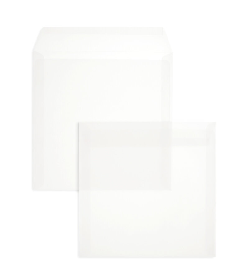 Enveloppes transparentes Blanc (Transparent blanc) 220 x 220 mm